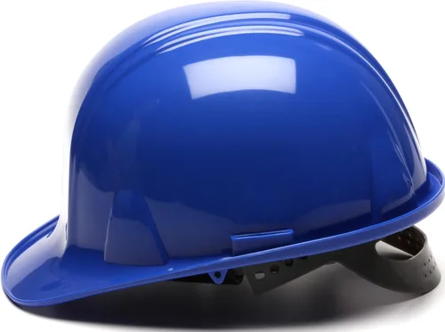 Vista 6 de Pyramex Safety SL Series Cap Style Hard Hat, 4-Point Snap Lock Suspension Azul
