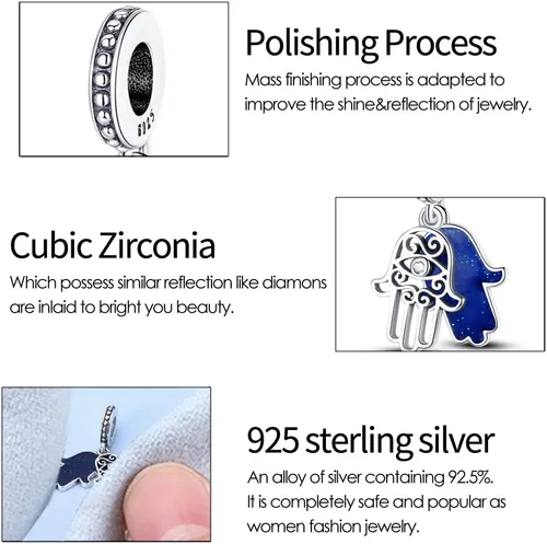 Vista 102 de KUNSIR Los abalorios se adaptan a pulseras Pandora para mujer, plata de ley 925, cuentas colgantes de joyería para niñas, dijes de feliz cumpleaños