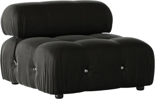 Vista 19 de WJShome Sofá modular modular de 103.95 pulgadas, sofá convertible de terciopelo de 3 plazas minimalista para sala de estar, sofá moderno y grande