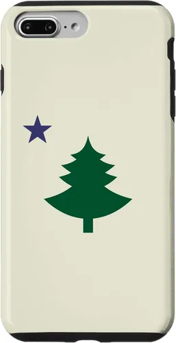 Vista 12 de Original Old Maine State Flag 1901 Pine Tree Star Case for iPhone 17