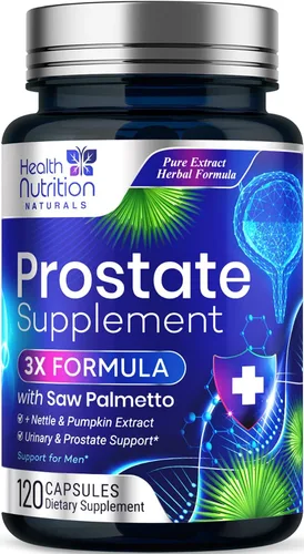 Vista 10 de Suplementos para la salud de la próstata para hombres – 3 veces más fuerza con mezcla de palma enana americana – Complejo de apoyo de raíz de ortiga