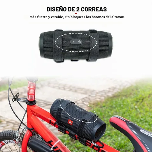 Vista 4 de Soporte de altavoz portátil para altavoces Bluetooth inalámbricos con circunferencia de 7.5''-12.5'', correa ajustable impermeable, soporte