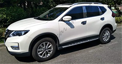 Vista 4 de Estribos de aluminio Estribos laterales Nerf Bars se adapta a Nissan X-Trail Rogue 2014 2015 2016 2017 2018 2019