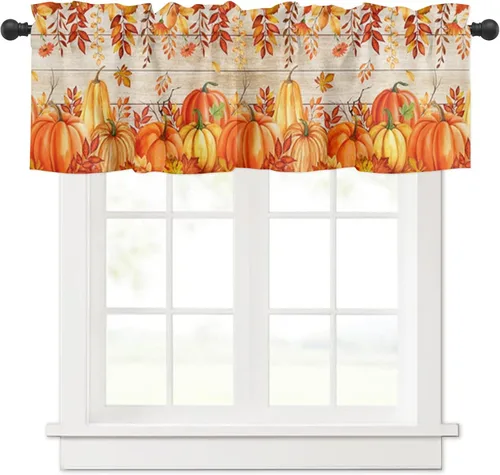 Vista 10 de Cortinas de cocina con muñeco de nieve azul para ventana de baño de cocina