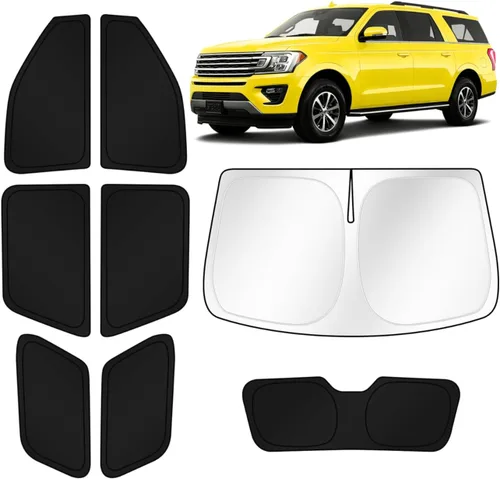 Vista 111 de KUST - Parasol plegable para parabrisas para BMW X1 E84, accesorios 2011 2012 2013 2014 2015, protector de visera de sol ajustable que bloquea