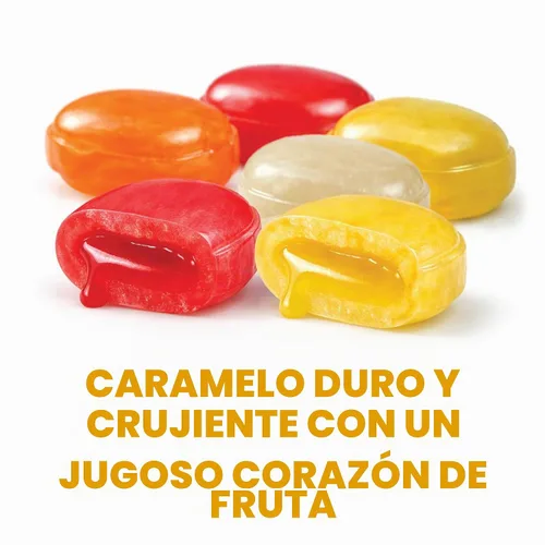 Vista 7 de Arcor Bon Bon Candy relleno de frutas, bolsa a granel de 2 libras, envuelta individualmente
