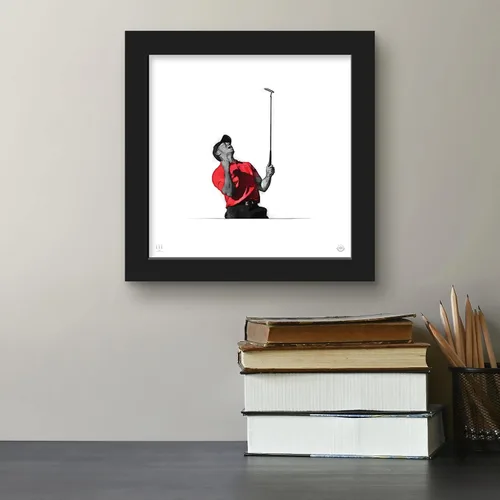 Vista 4 de Trends International Gallery Pops Tiger Woods - Póster de pared de tigre, 12 x 12 pulgadas, versión de marco negro
