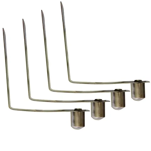 Vista 10 de UP100 50 clips de botón sólidos de acero inoxidable de 4 a 0.354 in, resorte a presión para entornos húmedos con requisitos elásticos, toldo Botón