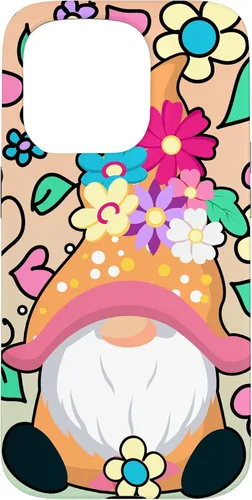 Vista 14 de Funda para iPhone XR con diseño de gnomo de verano y flores de margarita