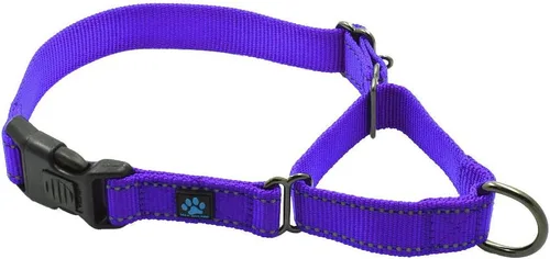 Vista 16 de Max and Neo Collar de nylon Martingale para perros - Donamos a un rescate de perros por cada collar vendido (Pequeño, Azul)