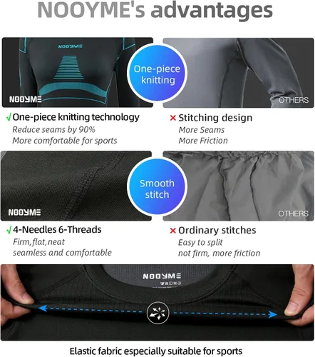 Vista 4 de Ropa interior térmica para mujeres Long Johns para mujeres, capa base para mujeres, en climas fríos