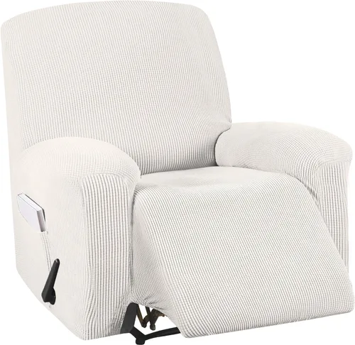 Vista 36 de Turquoize Funda elástica para silla reclinable, funda para sofá reclinable, funda de sofá de 1 pieza con bolsillo lateral, funda protectora