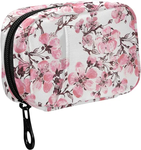 Vista 19 de Fustylead Organizador estético de píldoras de hongos rojos Amanita, bolsa de viaje, pequeño estuche portátil para píldoras para vitaminas y aceite