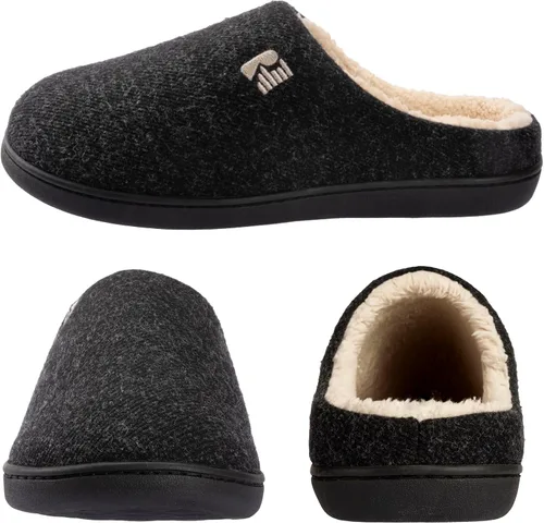 Vista 15 de RockDove Pantuflas tipo zueco con forro de sherpa para hombre