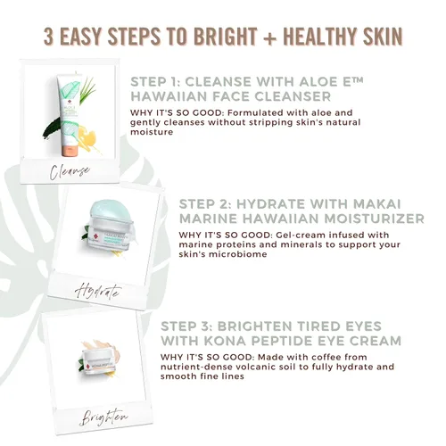 Vista 7 de Hanalei Kona Peptide Eye Cream con cafeína – Reduce arrugas, hinchazón, ojeras, hidratante, suavizante, revitalizante fórmula con botánicos