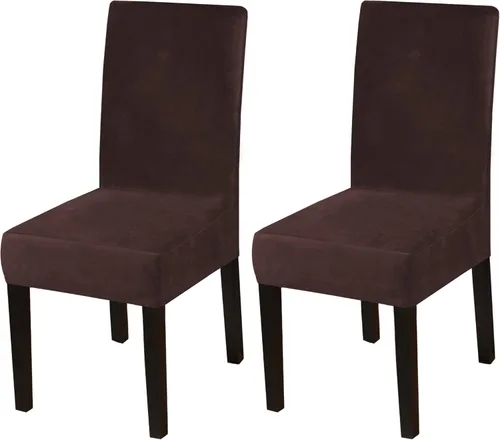Vista 61 de Turquoize - Juego de 2 fundas elásticas para sillas de comedor, fundas lavables removibles para sillas de comedor, fundas de asiento para sillas