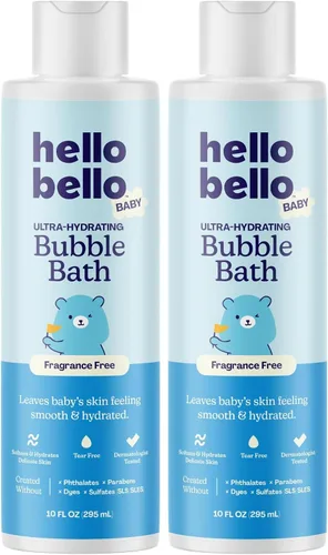 Vista 10 de Hello Bello Baño de burbujas para bebé, aroma suave de vainilla de coco, 10 onzas