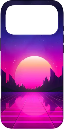 Vista 22 de Retrowave Vaporwave Synthwave 80s Style Case for iPhone 17