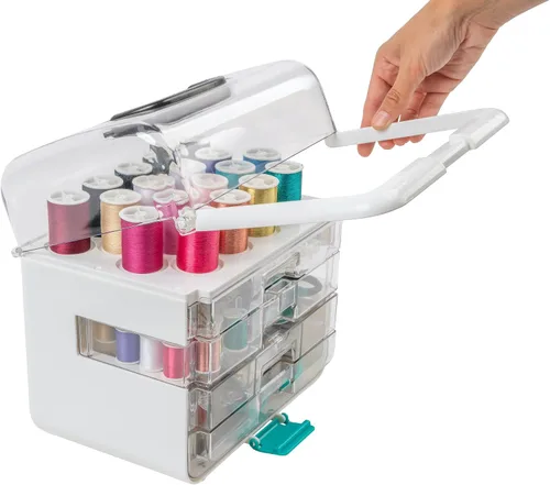 Vista 3 de SINGER ProSeries Sew-It-Goes - Kit de costura y sistema de almacenamiento de 356 piezas 356-piece deluxe sewing kit with ProSeries scissors, seam