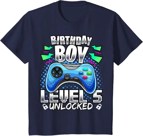 Vista 43 de Camiseta para niños con diseño de videojuegos desbloqueados de nivel 5 Negro