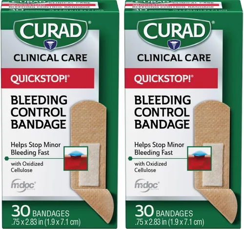 Vista 5 de CURAD QuickStop! Vendajes de tela flexible, 0.75 x 2.83 pulgadas, 30/caja, una caja