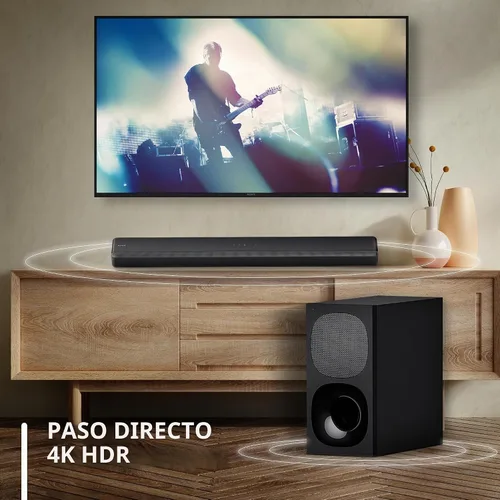 Vista 4 de [Usado] Sony HT-G700: Barra de sonido Dolby Atmos/DTS:X de 3.1 canales con tecnología Bluetooth, color negro