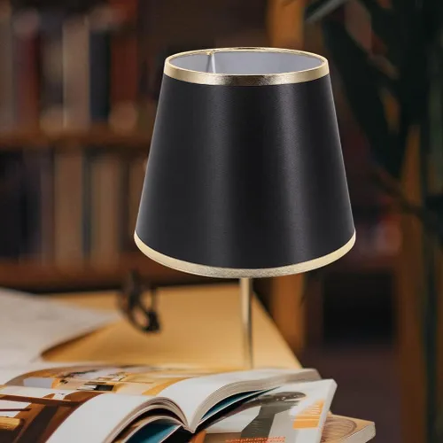 Vista 8 de Angoily Pantallas pequeñas para lámparas de mesa, pantalla moderna de tela de barril E27, cubierta de pantalla para dormitorio, escritorio, luces