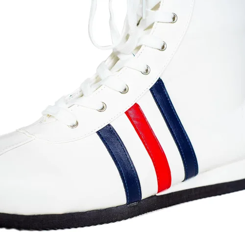 Vista 5 de Rocky Boxing - Botas de disfraz blancas para cosplay