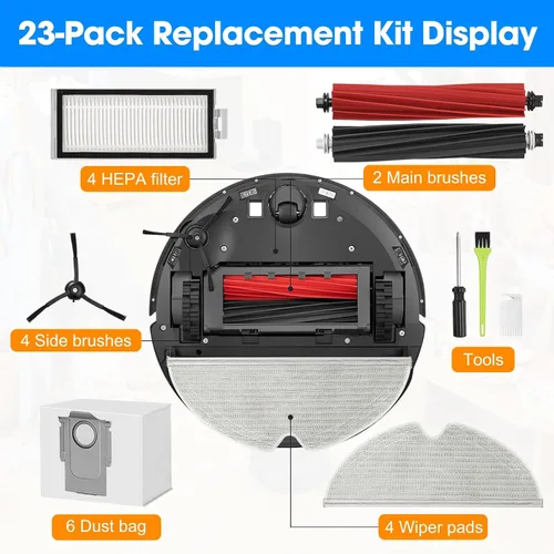 Vista 7 de Kit de accesorios de vacío para Roborock Q8 Max+/Q5 Pro+/Q5 Max+