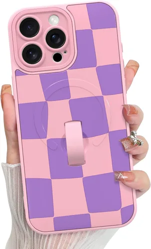 Vista 93 de KANGHAR Compatible con iPhone 17 Pro Case Spot Pattern - Negro Mancha rosada negra
