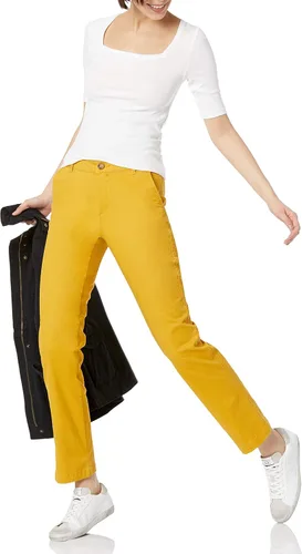 Vista 4 de Tienda Essentials Women's Classic Straight-Fit Stretch Twill Chino Pant