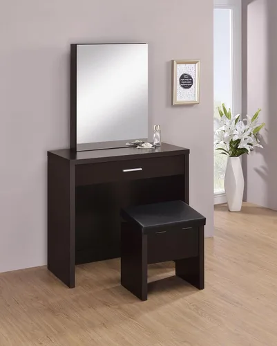 Vista 2 de Tocador contemporáneo Coaster Home Furnishings, Madera, Capuccino