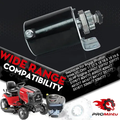 Vista 5 de Motor de arranque de 14 dientes reemplaza para Briggs Stratton intek I/C OHV 17 17.5 18 18.5 19 19.5 20 HP motor 31P677 31P707 31P777 31P877 40H777