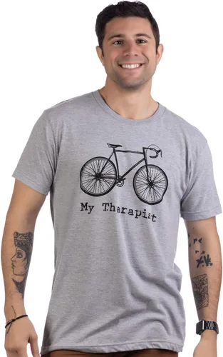 Vista 2 de My Therapist (bicicleta) Divertida camiseta de ciclismo para ciclista