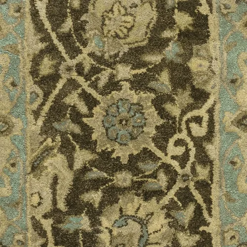 Vista 5 de SAFAVIEH Colección Antigüedad - Alfombra decorativa - 2.3 x 4 pies, marrón y verde, lana tradicional oriental hecha a mano, ideal para áreas de alto