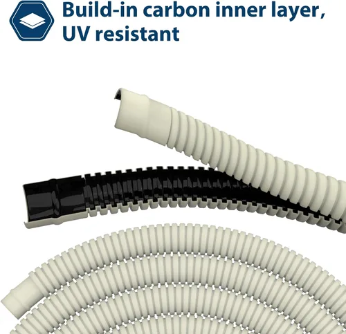 Vista 5 de Manguera de drenaje de agua de CA flexible para sistema universal de bomba de calor de aire acondicionado mini dividida sin conductos (26 pies)