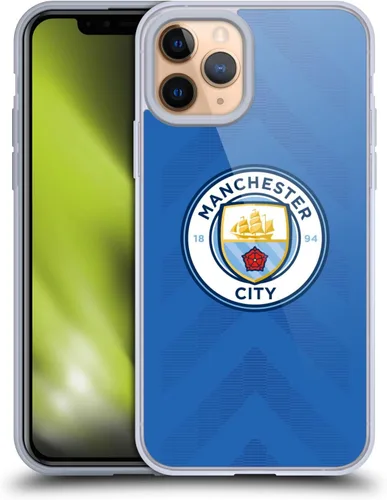 Vista 55 de Head Case Designs Funda de gel con licencia oficial del Manchester City Man City FC Away 2022/23 [protección de grado militar] compatible con Apple