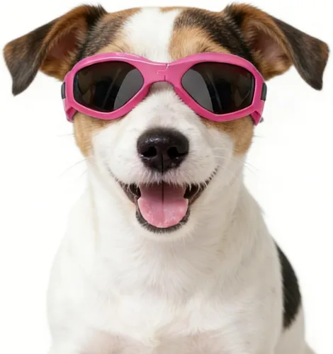 Vista 23 de Antiparras anteojos de sol para gatos o perros pequeños, Negro Negro clásico