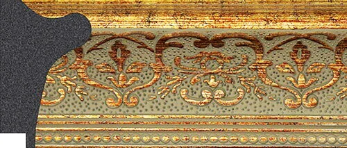 Vista 5 de Marcos de fotos de 4x6 Marcos 2-1/2" Marco de póster 4x6, Marco dorado de 4 x 6 para montaje en pared, Marco grande ornamentado 6x 4 Marcos