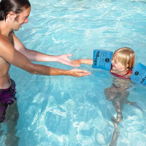 Vista 5 de HOMEGOAL 3 pares de flotadores inflables para brazos, mangas de flotación, anillos de natación, flotadores, brazos de tubo para niños y adultos
