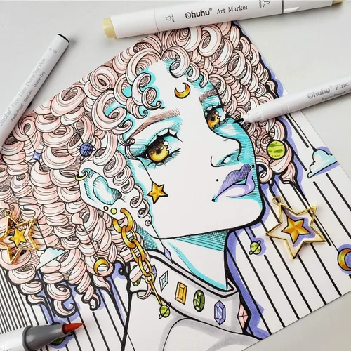Vista 5 de Ohuhu Fineliner - Bolígrafos de 8 tamaños, microbolígrafos pigmentados, tinta negra, impermeables, a prueba de alcohol y marcadores de alcohol Ohuhu