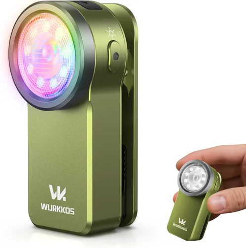 Vista 13 de Wurkkos HD03 EDC linterna recargable clip en luz 90 alto CRI Azul