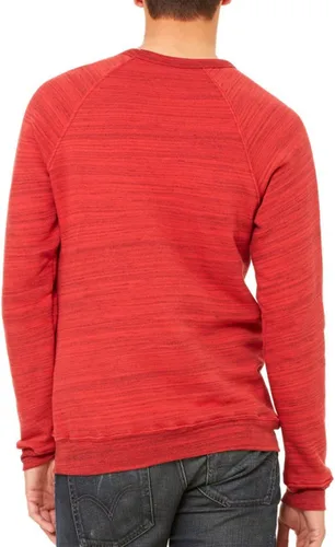 Vista 31 de Bella Canvas Sudadera de forro polar de esponja con cuello redondo (3901), Gris oscuro (Dark Grey Marble Fleck), M
