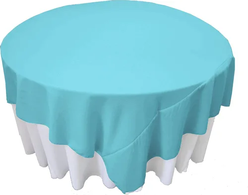 Vista 2 de LA Linen. Mantel cuadrado de popelina de poliéster