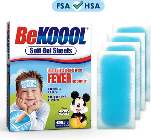 Vista 3 de BEKOOOL Hojas de gel suave para niños para aliviar el enfriamiento de las molestias de la fiebre 4
