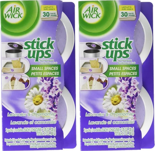 Vista 9 de Air Wick Stick Ups - Ambientador para espacios pequeños, lavanda y manzanilla, 2 unidades (paquete de 4)