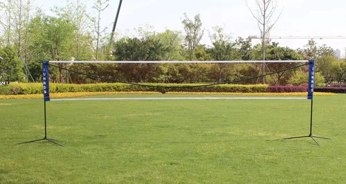 Vista 2 de Portable Large Volleyball Badminton Tennis Net with Carrying Bag Stand/Frame 10/14/17/20 FT