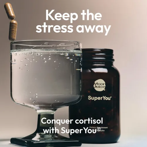 Vista 2 de Moon Juice SuperYou Suplementos de Ashwagandha con Rhodiola, Shatavari y Amla - Reductor de Cortisol para Energía, Estado de Ánimo, Enfoque y Apoyo