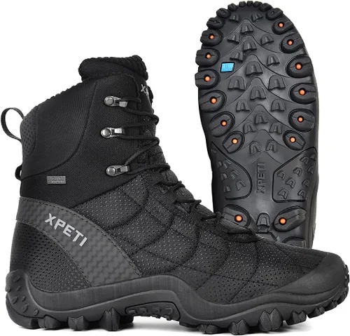 Vista 2 de XPETI Mens Crest Thermo High-Top Winter Hiking Boots Waterproof Insulated