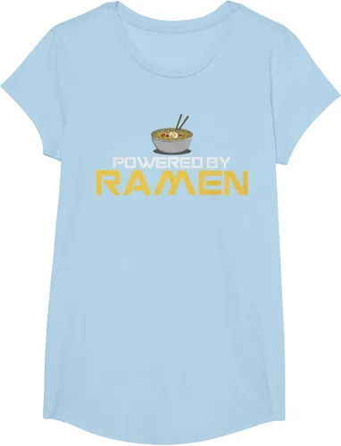 Vista 14 de Camiseta de fideos de anime japoneses Powered By Ramen, Negro, S